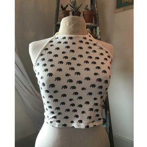 ELEPHANT HALTER TOP